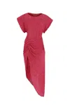 In The Mood For Love Bercot Sequin Midi Dress In Red