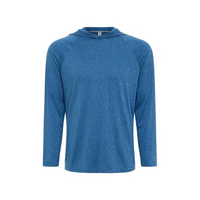 In The Rough Men's New Cationic Yarn Heathered Hoodie Tees In Sky Blue