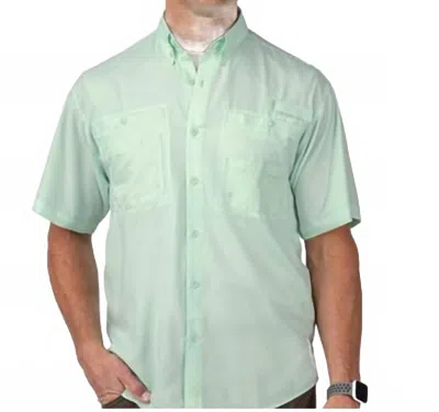 In The Rough Short Sleeve Woven Shirt In Mint In Purple