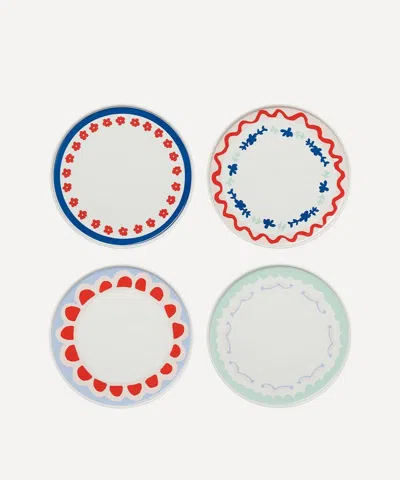 In The Roundhouse Painterly Dinner Plate Set Of Four