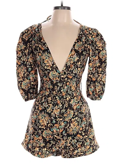 Pre-owned In The Style Romper In Black