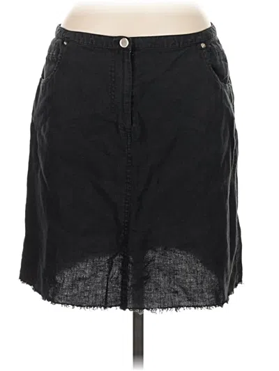 Pre-owned In The Wash Denim Skirt In Black