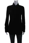 In Transit 2 Womens Black Suede Leather Long Sleeve Button Down Shirt In Black
