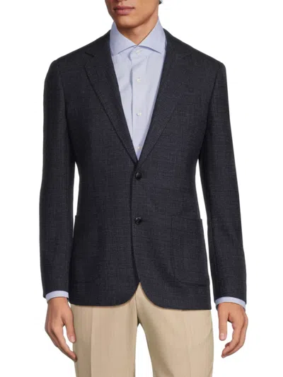 In2 By In Cashmere Men's Textured Wool Blend Sportcoat In Navy