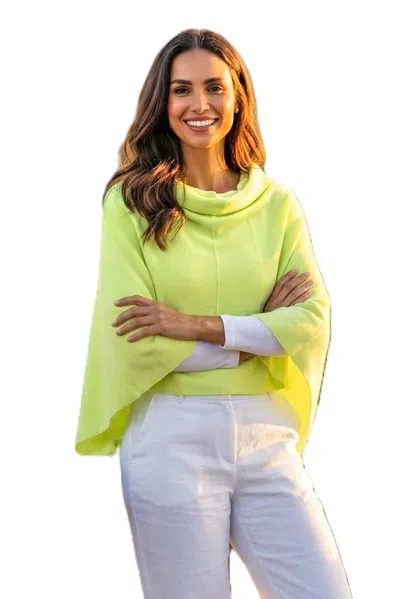 In2 By Incashmere Cashmere Classic Topper In Green