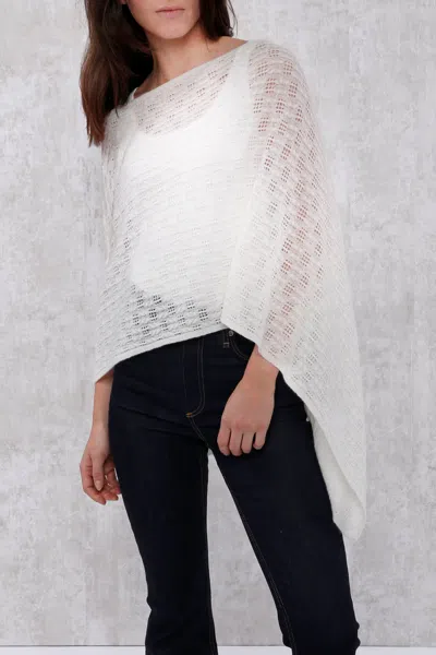 In2 By Incashmere Cashmere Pointelle Poncho In Multi