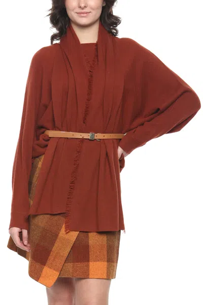 In2 By Incashmere Cashmere Scarf With Fringe In Brown