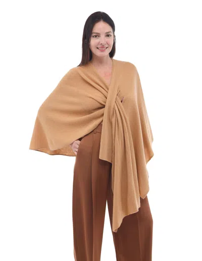 In2 By Incashmere Cashmere Wrap Shawl In Gold