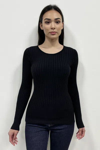 In2 By Incashmere Cotton Cashmere Blend Long Sleeve Crew Turtleneck Pullover In Multi