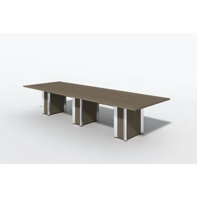 In2 Design Rectangular Conference Table In Castle Oak