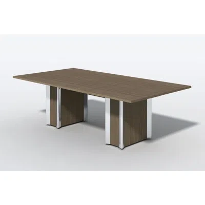 In2 Design Rectangular Conference Table In Fushion Maple