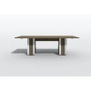 In2 Design Rectangular Conference Table With Power Modules In Castle Oak