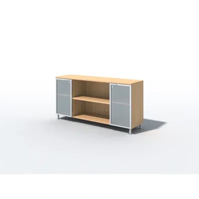 In2 Design Rectangular Credenza In Fushion Maple