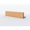 In2 Design Rectangular Laminate Reception Desk In Castle Oak