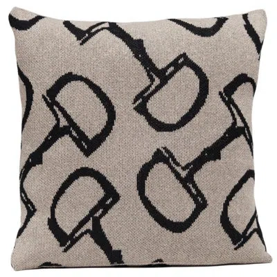 In2green Bit Throw Pillow In Tan