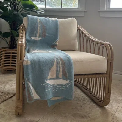 In2green Cottonthrow In Blue