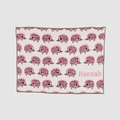 In2green Happy Camper Baby Blanket In Pink