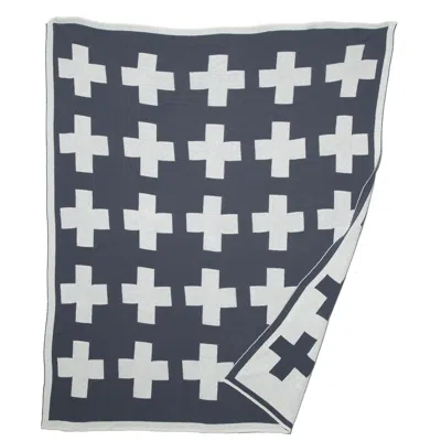 In2green Reversible Sustainable Knit Geometric In Gray