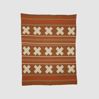 In2green Southwest Throw Blanket In Caramel