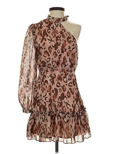 Pre-owned Ina Cocktail Dress In Brown