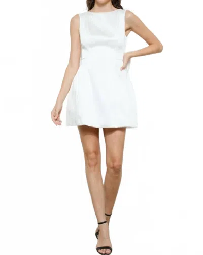 Ina Fashion Audrey Pearl Mini Dress In White