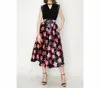 Ina Fashion Emma Flared Midi Skirt In Black In Black