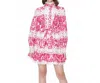 Ina Fashion Positano Crochet Lace Mini Dress In Fuchsia In Pink