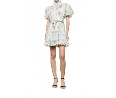 Ina Fashion Women's Bella Fiore Mini Dress In White