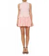 Ina Fashion Women's Floral Tiered Mini Dress In Light Pink In Pink