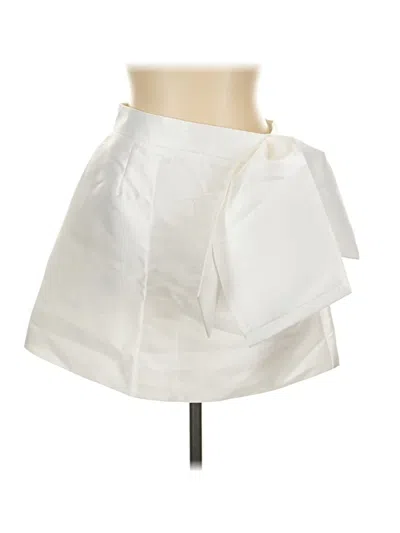 Pre-owned Ina Formal Skirt In White