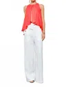 Ina Harlow Top In Coral In Pink
