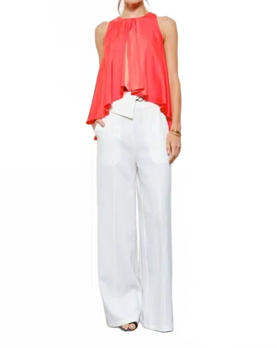 Ina Harlow Top In Coral In Pink