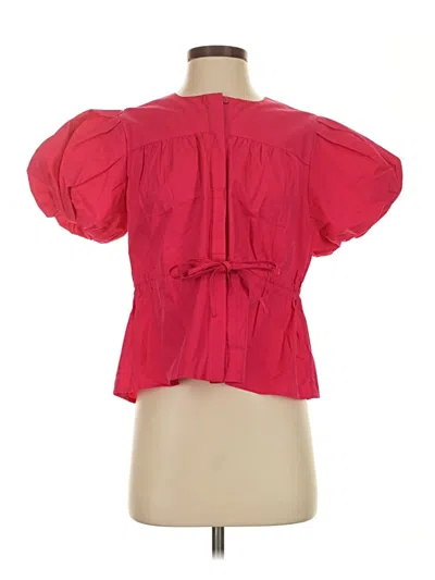 Ina Short Sleeve Blouse In Red