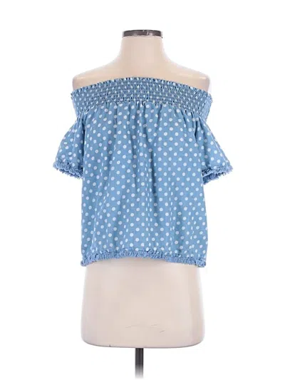 Pre-owned Ina Sleeveless Blouse In Blue