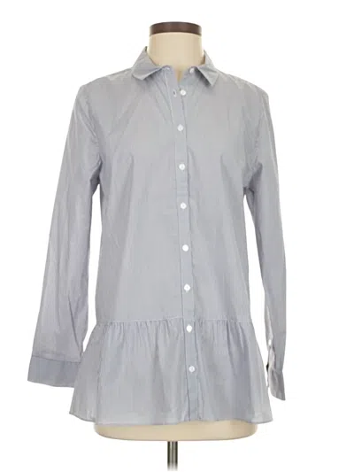 Inae Collection Long Sleeve Button Down Shirt In Blue