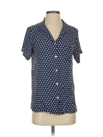 Pre-owned Inamorata Short Sleeve Blouse In Blue