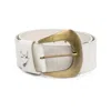 Inan Metallic-tip Leather Belt In Multi