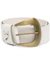 Inan Metallic-tip Leather Belt In Neutrals