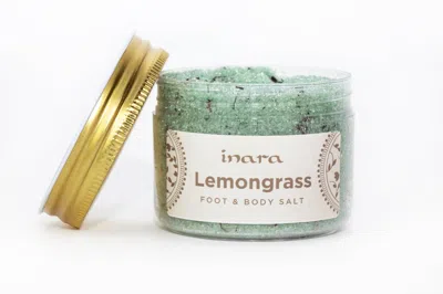 Inara Green Lemongrass Foot & Body Salt In Gray