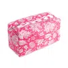 Inara Pink / Purple / White Peony Paisley Wash Bag In Pink/purple/white