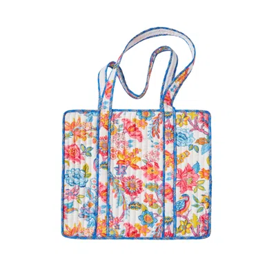 Inara Women's Goa Carnival Tote Bag In Blue