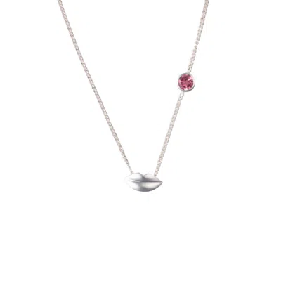 Inari Jewellery Women's Amour Necklace In Pink Tourmaline & Sterling Silver