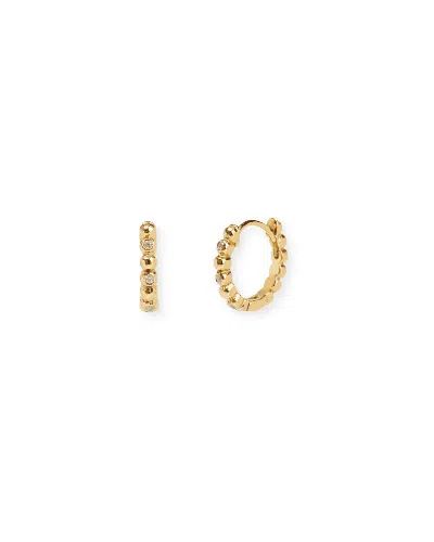 Inari Jewellery Women's Bauble Huggie Earrings - Gold Vermeil