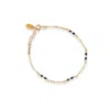 Inari Jewellery Women's Black / Gold Amarus Bracelet – Gold-filled With Black Spinel & Labradorite