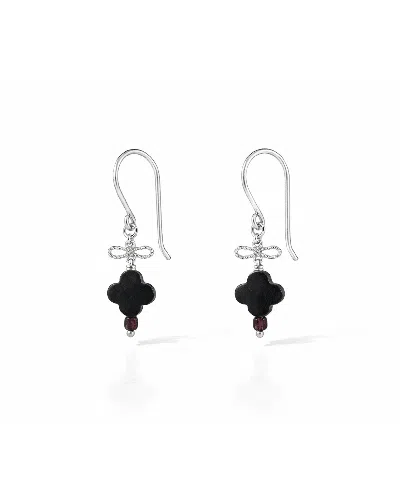 Inari Jewellery Women's Black / Silver Sago Short Earring In Multi