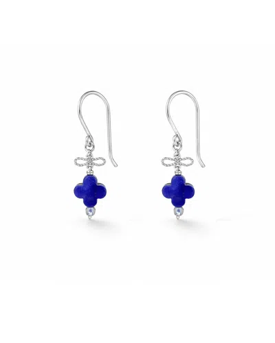 Inari Jewellery Women's Blue / Silver Pulut Tai Tai Short Earring In Multi