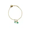 Inari Jewellery Women's Gold / Blue / White Nami Bracelet In Gold