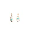 Inari Jewellery Women's Gold / Blue / White Nami Earrings In Burgundy