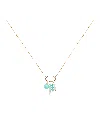 Inari Jewellery Women's Gold / Blue / White Nami Necklace In Gold