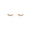 Inari Jewellery Women's Gold Mini Rise Earrings